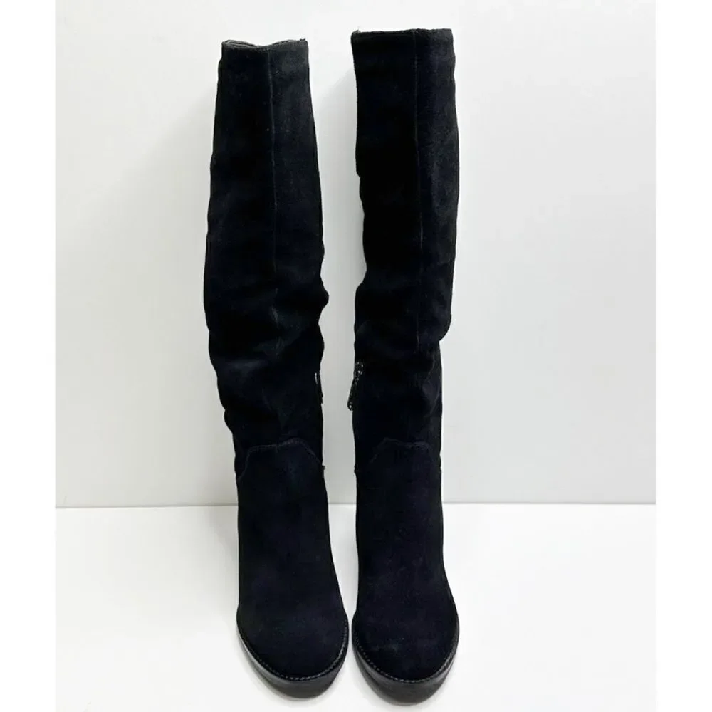 Blondo Nada Waterproof knee High‎ Black Leather Boots Size 6.5